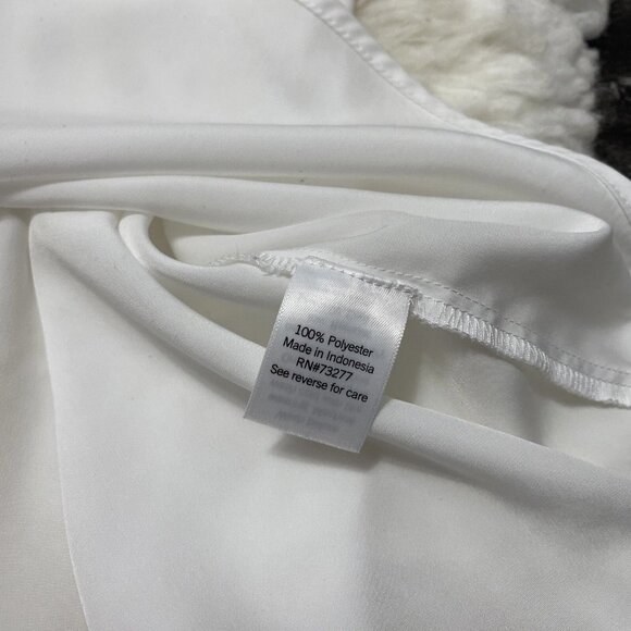 NINE WEST WOMENS PLUS HIDDEN BUTTON DOWN WHITE LONG SLEEVE CASUAL ACADEMIA - Picture 3 of 6